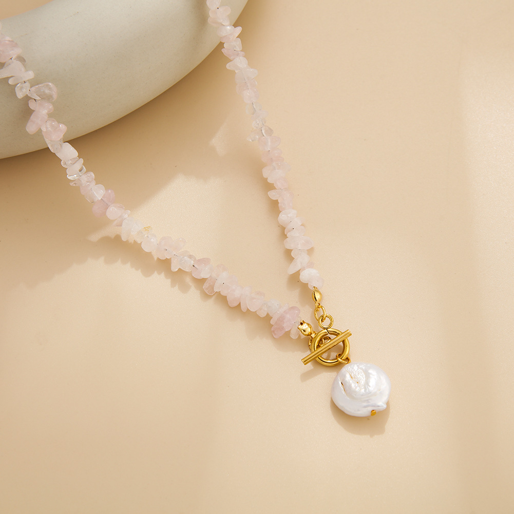 40g Weight Freshwater Pearl Pendant Material Pendant Necklace Classification 1 Piece Quantity Holiday, Daily Occasion Freshwater Pearl Material Irregular Pattern Women's Gender Toggle, Beaded Design Casual Style Casual Irregular Freshwater Pearl Gravel Pendant Necklace In Bulk 5