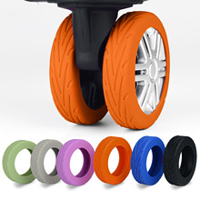 跨境拉杆箱防磨避震降噪轮胎套Caster shoe行李箱轮胎硅胶保护套