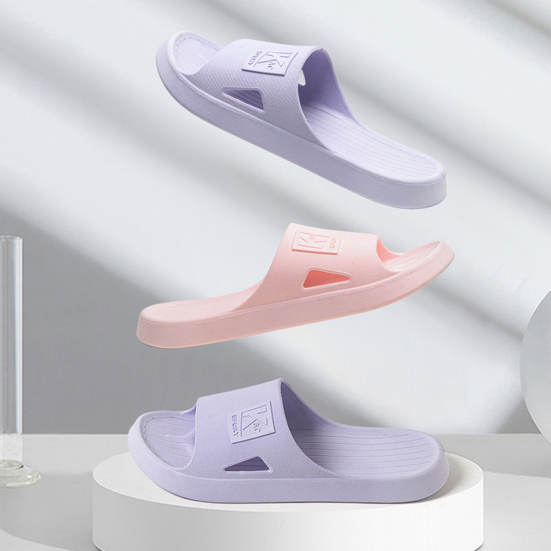 New Slippers for Summer Women Couple Home Indoor Bathroom Bath Non-slip Outer Wear Thick Soft Bottom Sandals for Men