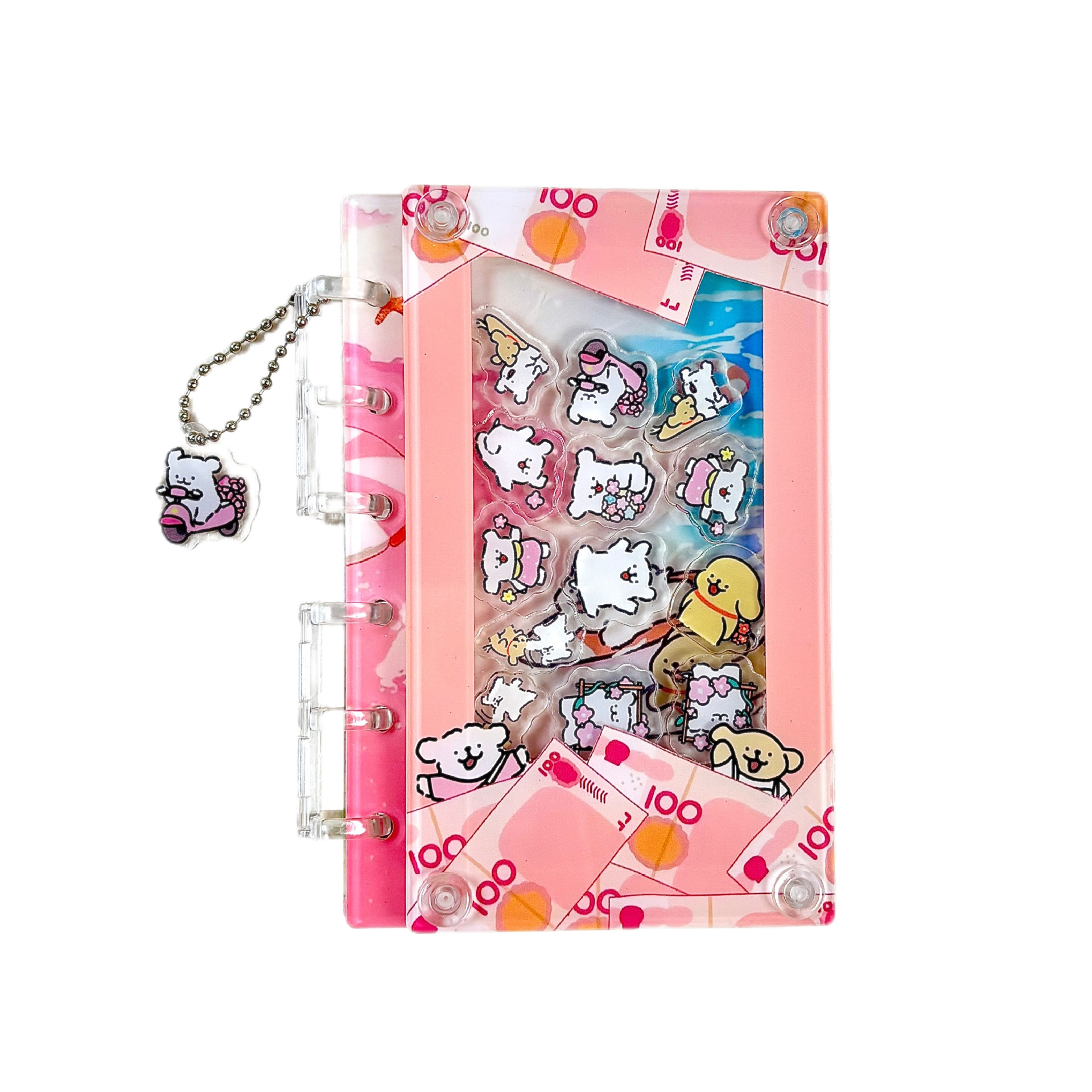 A 7アニメの手帳ノートのアクリルロックノート