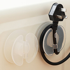 Wiring organizer power cord securing clip kitchen wall-mounted plug cord holder charger cord storage and organization winder