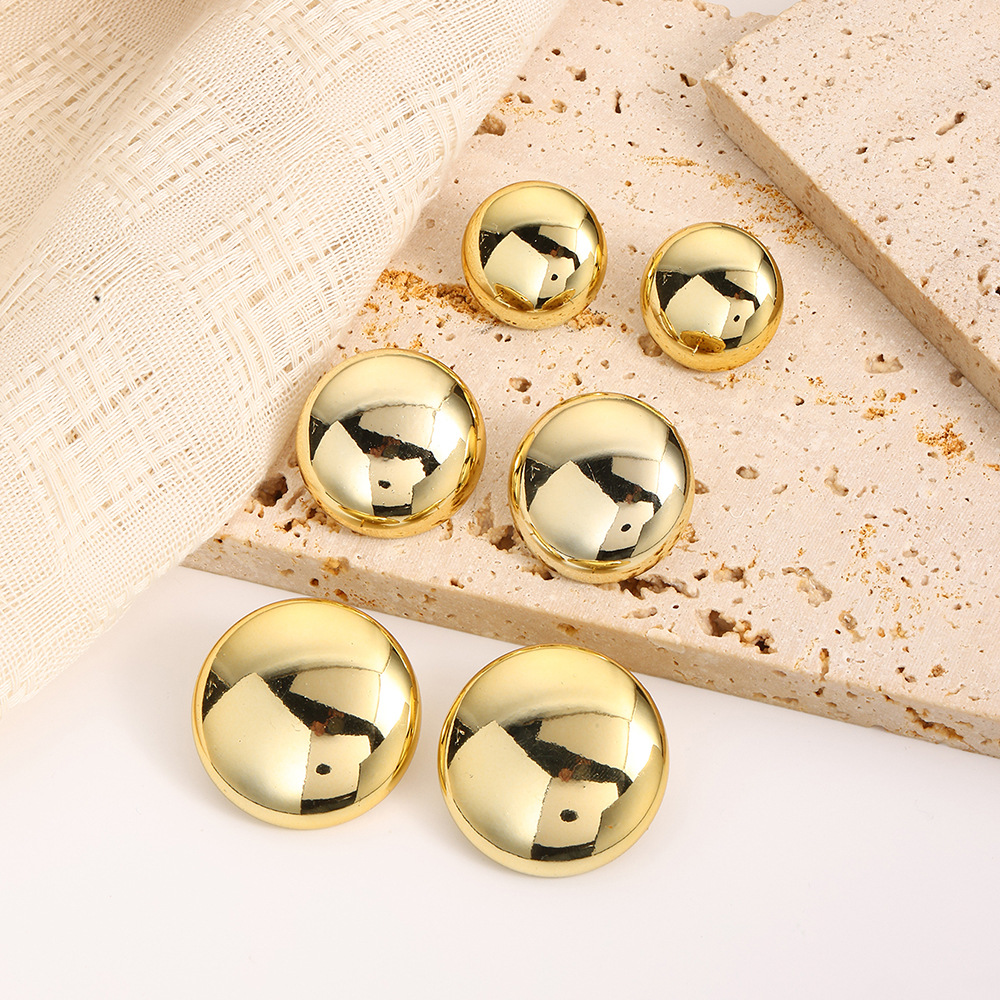16g Weight Steel needle Ear Needle Material Ear Studs Classification 1 Set Quantity Daily Occasion CCB Material Geometric, Heart Shape Pattern All Seasons Season Women's Gender Plating Design Simple Style Style 1 Set Simple Style Geometric Heart Shape Plating CCB Ear Studs 16