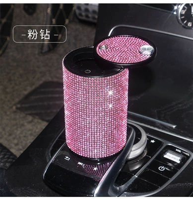 Diamonds, New Creative Metal Aluminum: Car ashtray - ashtray-pink-diamond
