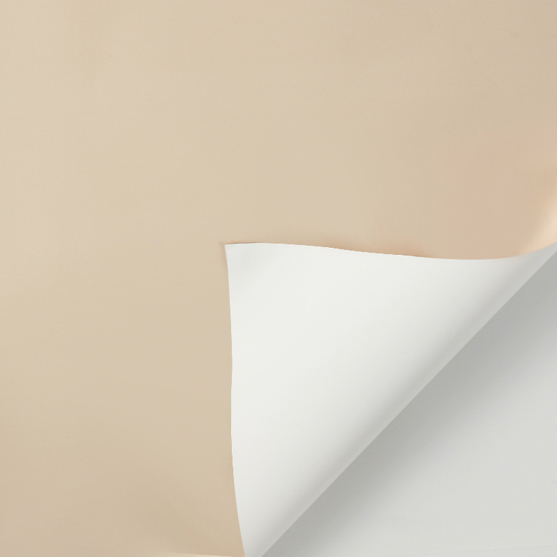 Li Zhiran Papel Ouya impermeable bicolor 56*56 Apertura de la canasta de flores Material Ramo Papel de embalaje al por mayor Spot