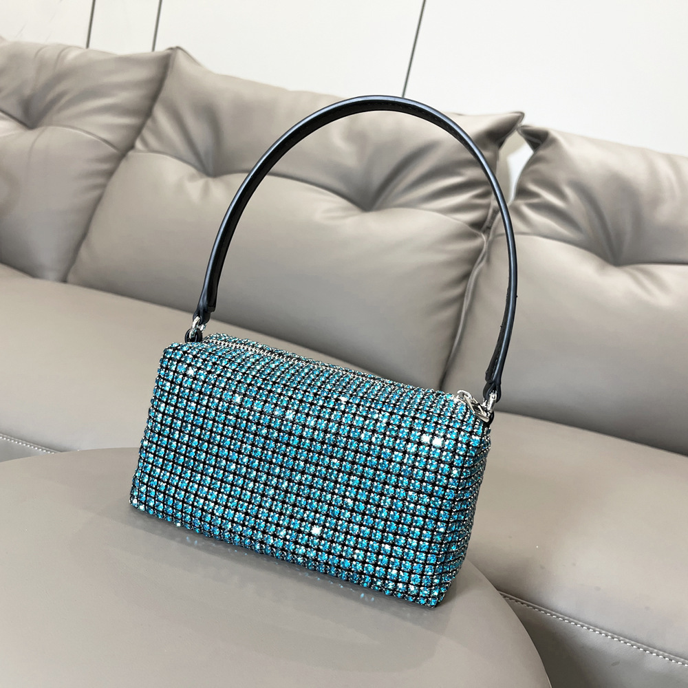 Borsa da donna transfrontaliera piena di diamanti borsa a tracolla borsa a tracolla con strass lucidi borsa da donna fatta a mano borsa da donna con diamanti_voghion.com