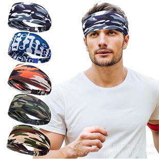 Sports Sweat-Absorbent Headband Running Fitness Forehead Protector Scarf Headband Headband New Basketball Men and Women Spring and Summer Sports Headband