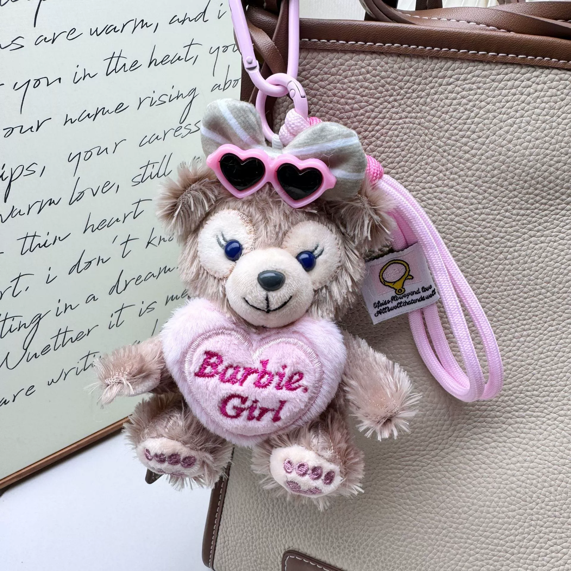 Plush pendant, doll, car keys, keychain, high-quality style