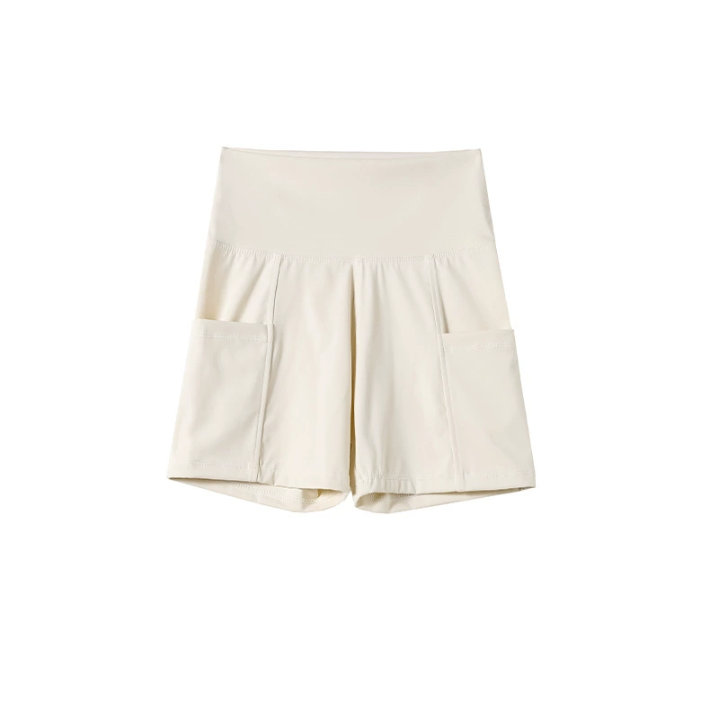Quần short tập yoga nữ For summer wear thin high waist belly-closing safety pants yoga shorts