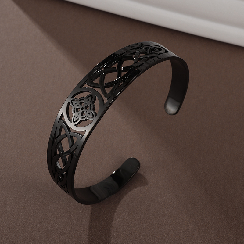 아일랜드 매듭 팔찌--블랙