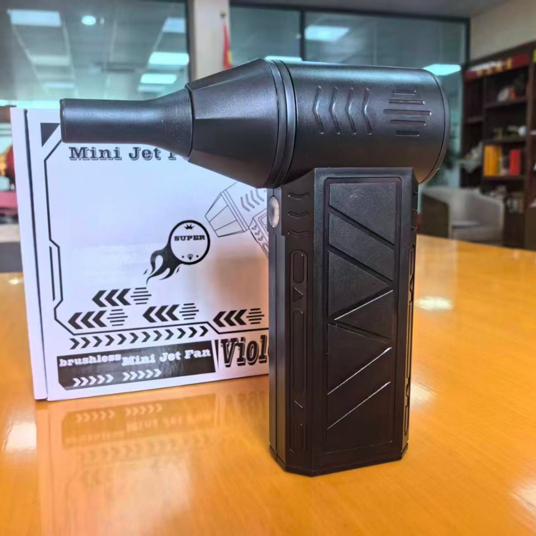 Transfronterizo violento turboventilador de alta velocidad sin escobillas mini portátil de eliminación de polvo al aire libre mano inalámbrica secador de pelo ZY7400 image 1
