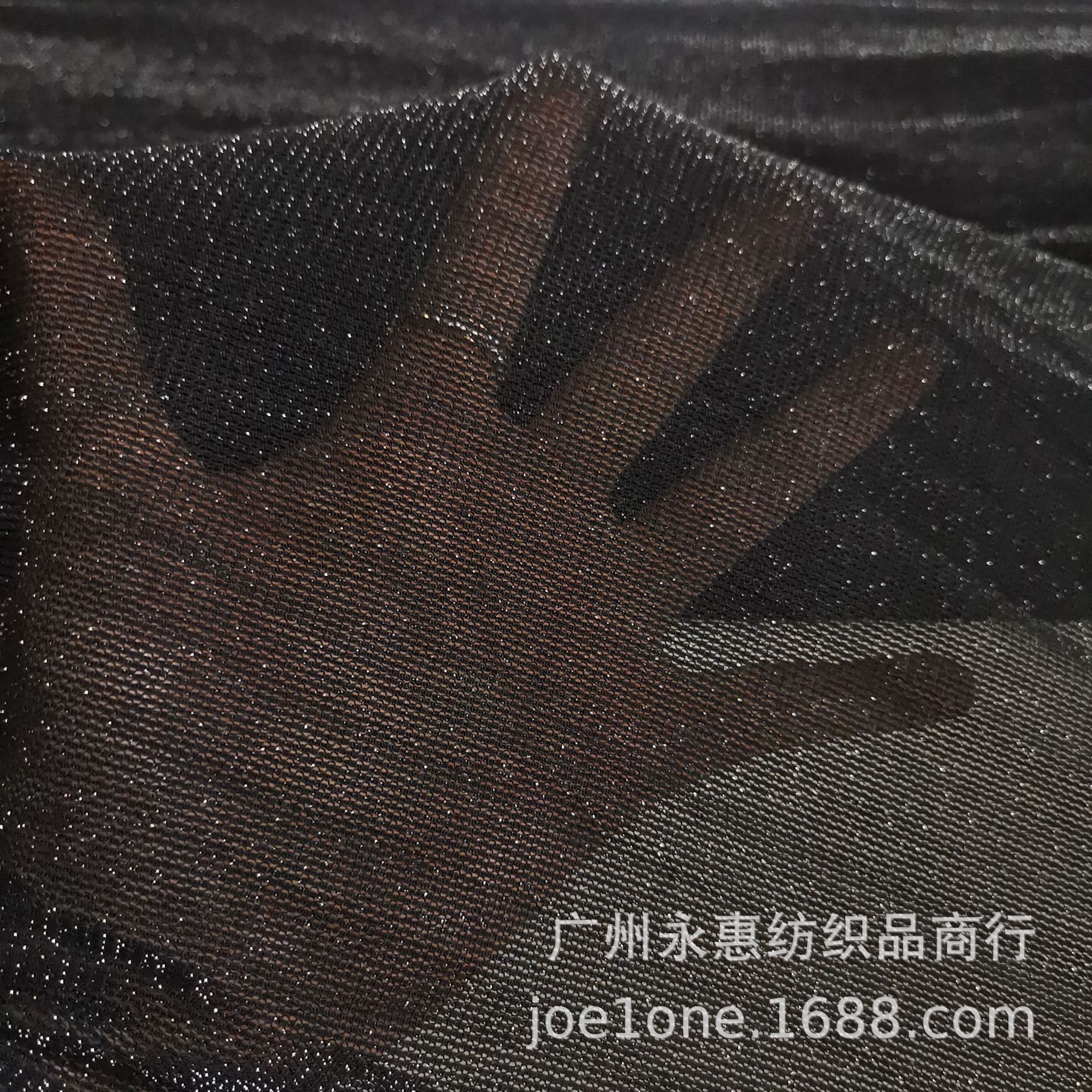 韩国银线网 时尚高弹亮丝经编网布 薄款网纱T恤小衫上衣服装布料
