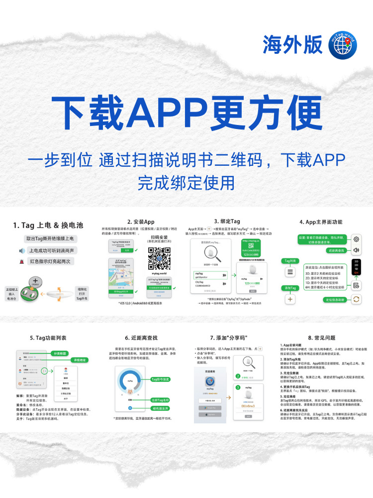 Dual System Google Android Ios/Google Cross-Border Anti-Lost Device Locator Tracker for Cars, Elderly, Children, Bags