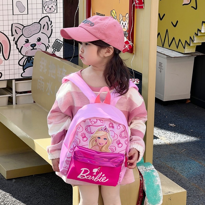 New Style Kindergarten School Bag Crowning Princess Girl Baby Backpack Cute Cartoon Girl Love Student Double Shoulder Bag