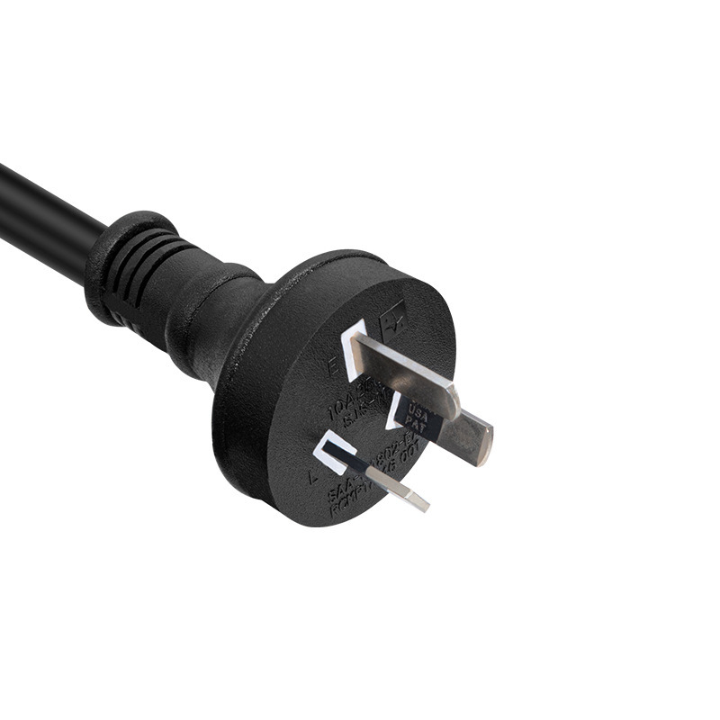 Australian regulations three plug power cord 8 word plum tail SAA Australian power cord Australian regulations AC plug cord