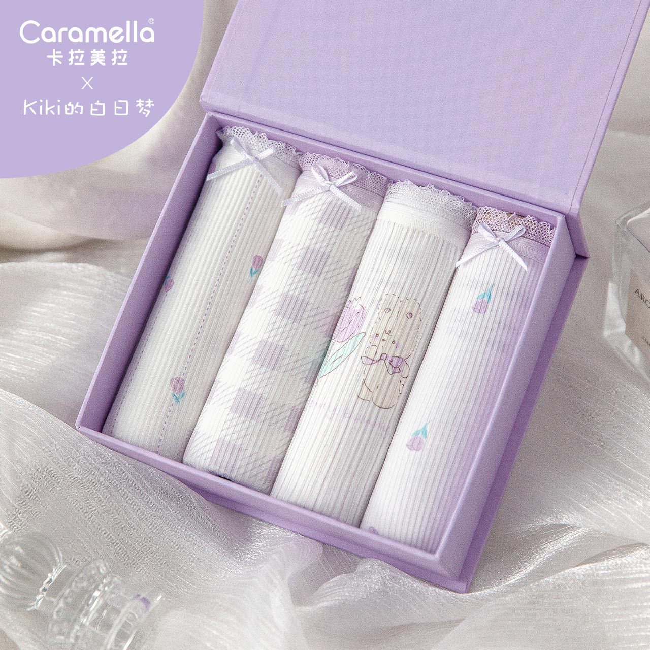 caramella内裤女春夏新款纯棉档女士短裤可爱卡通少女底裤三角裤