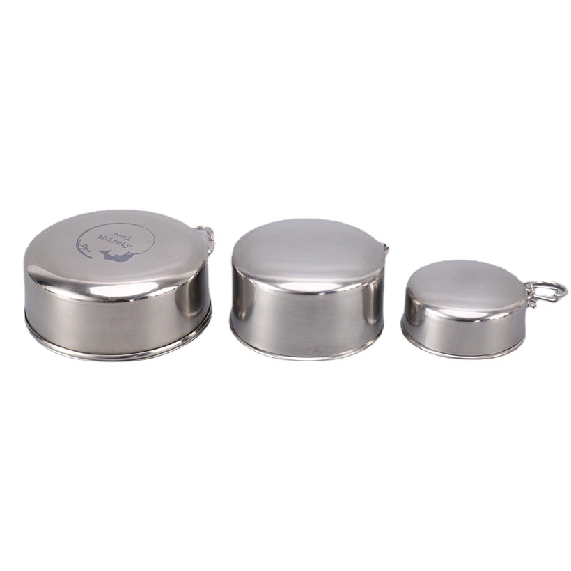 Stainless Steel Folding Telescopic Cup Outdoor Travel Portable Small Wine Glass Gift Glass Metal Wine Glass