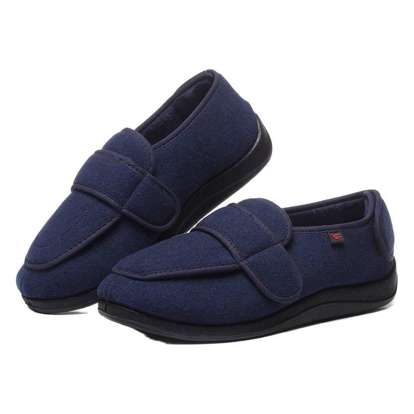 Chivago Прогулочная обувь больших размеров из мягкой ткани для среднего и пожилого возраста, обувь на липучке для мамы и папы с широким вырезом на спине