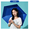 全遮光扁小藍傘複合藍膠炫彩遮陽傘晴雨防曬防紫外線太陽傘定 制