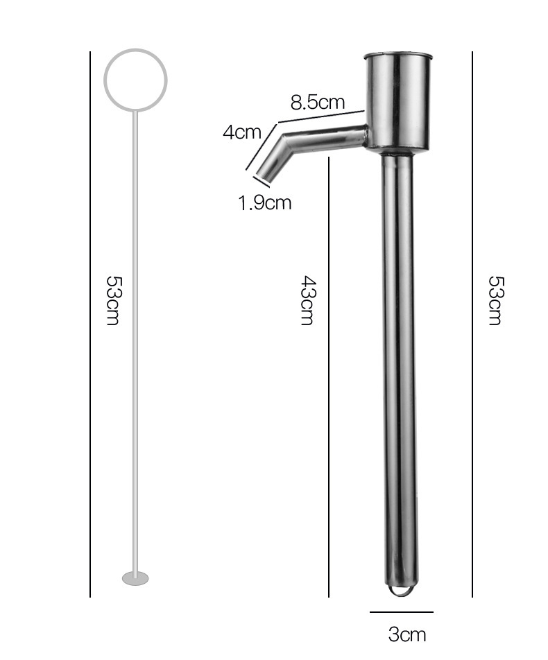 Stainless steel oil extractor, large manual oil extractor, pull-type oil pump, 200L oil drum, argon arc welding water suction device