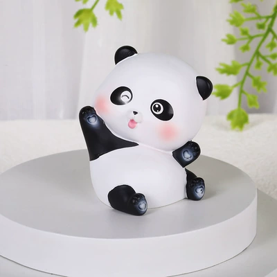 Car ornaments – Red Panda Car Ornaments Resin - panda-rolling-happy