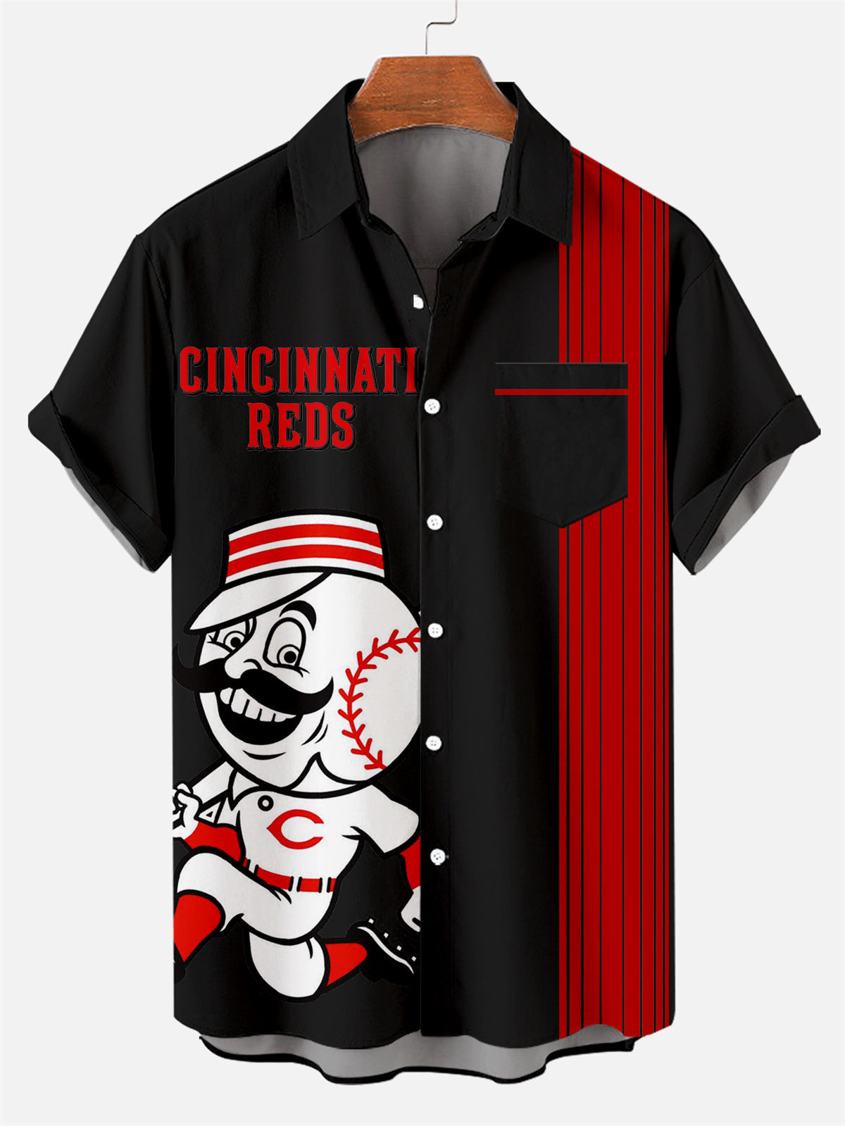 Hombres jóvenes europeos y americanos vacaciones verano transfronterizo digital 2024 estampado de playa camisa de vacaciones moda masculina