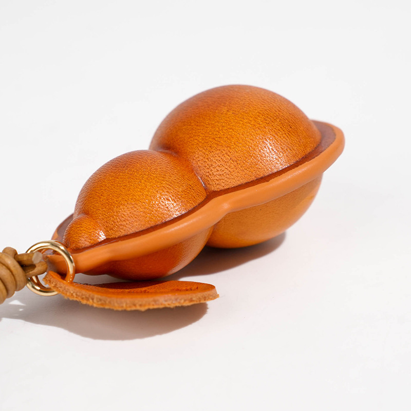 Fuente de venta directa de cuero curtido estereoscópico Zhaofu Joy cuero pequeño bolso colgante bolso colgante de automóvil colgante