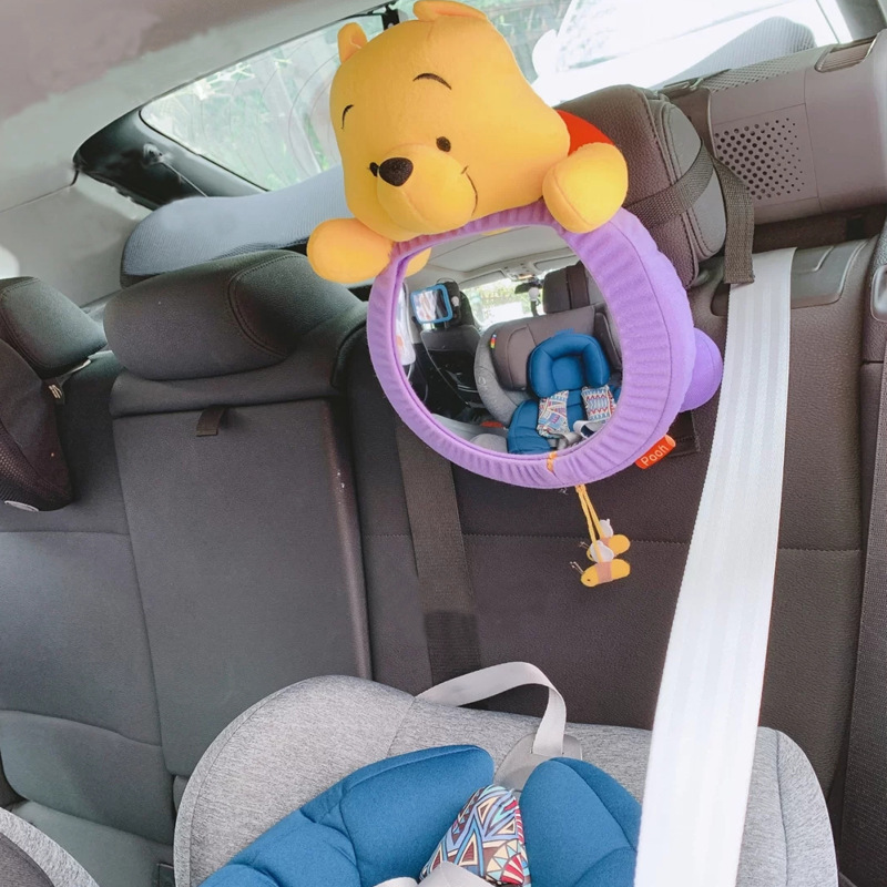 Children's safety seat rearview mirror car baby Observation Mirror car hanging cartoon fully surrounded pendant car reflector