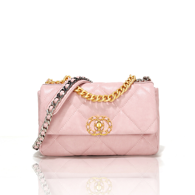 Women's Single Shoulder Crossbody Bag, Elegant Quilted Chain Bag_voghion.com