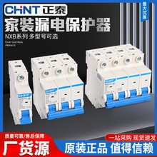 正泰漏电保护器小型断路器家用保护器NXB-63空气C型开关电闸