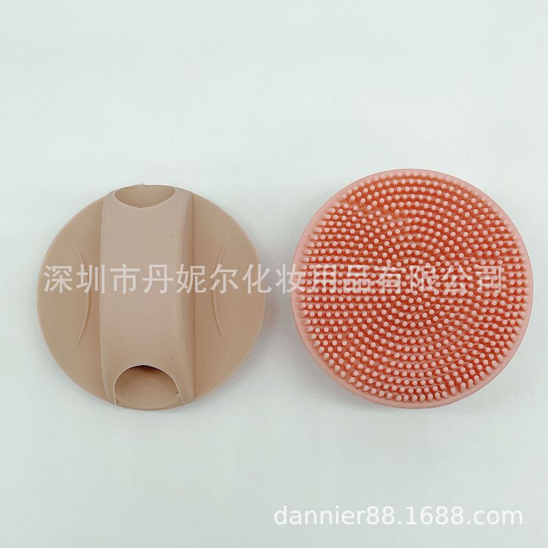 Silicone Round Bubble Brush Double Head Silicone Manual Blackhead Pore Cleaner Exfoliating Cleanser Face Brush