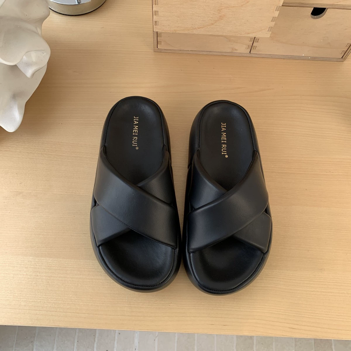 Sandals platform, footwear, mesh slippers for leisure, beach slide, internet celebrity