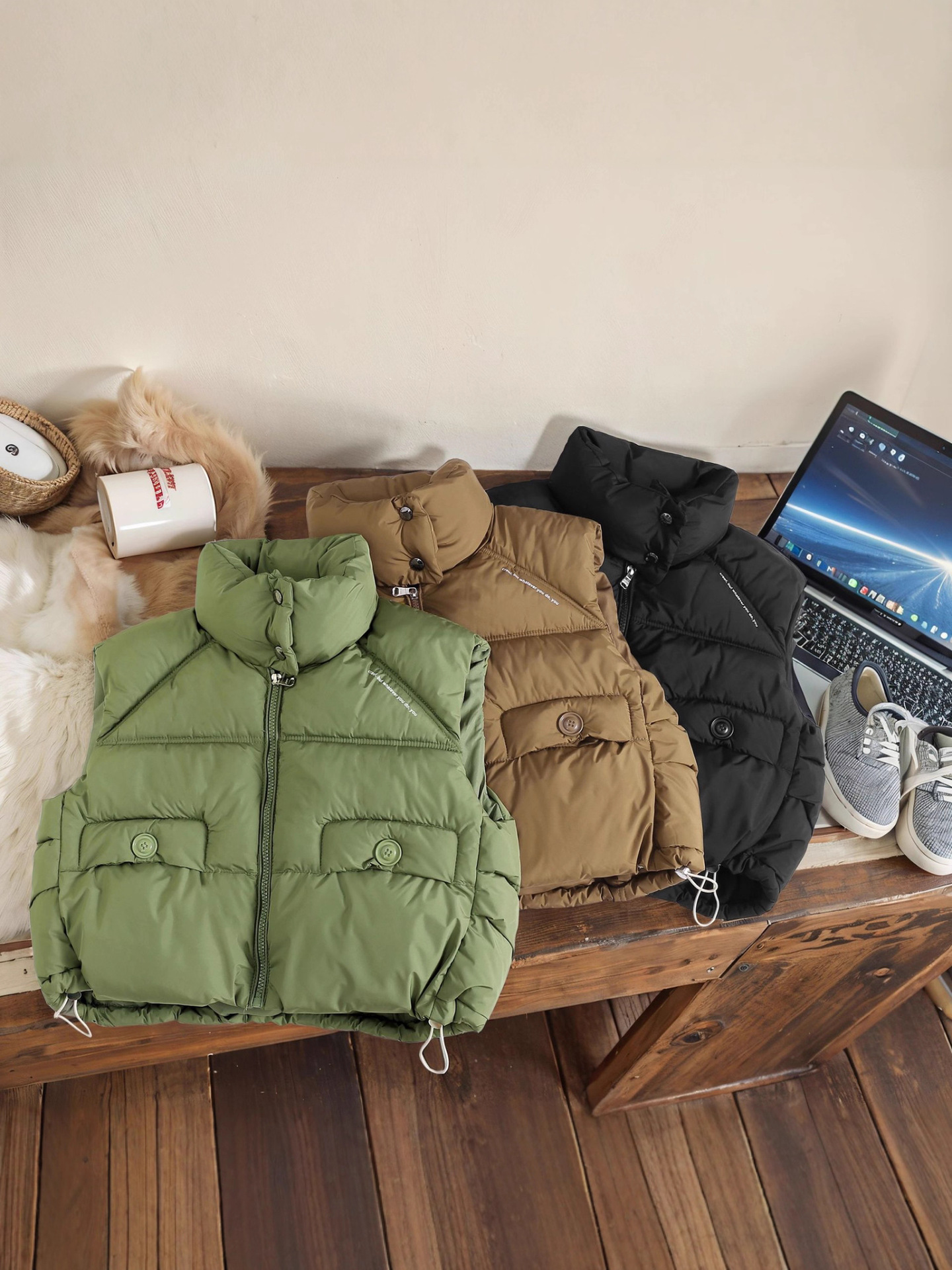 Children's demi-season keep warm vest for men and women