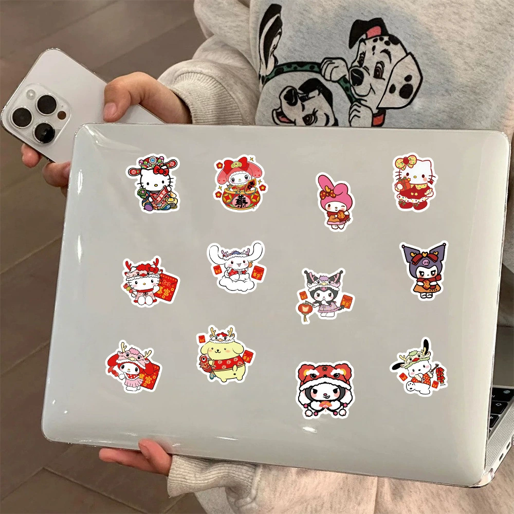 Hello kitty, милый мультяшный стикер, наклейки