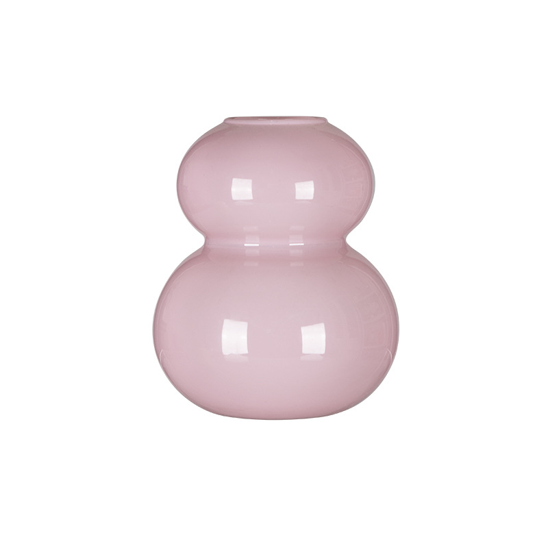 Nuevo vasos de cristal creativos de calabaza hidropónica plantas floral vasos de flores secas decoraciones de mesa de sala de estar