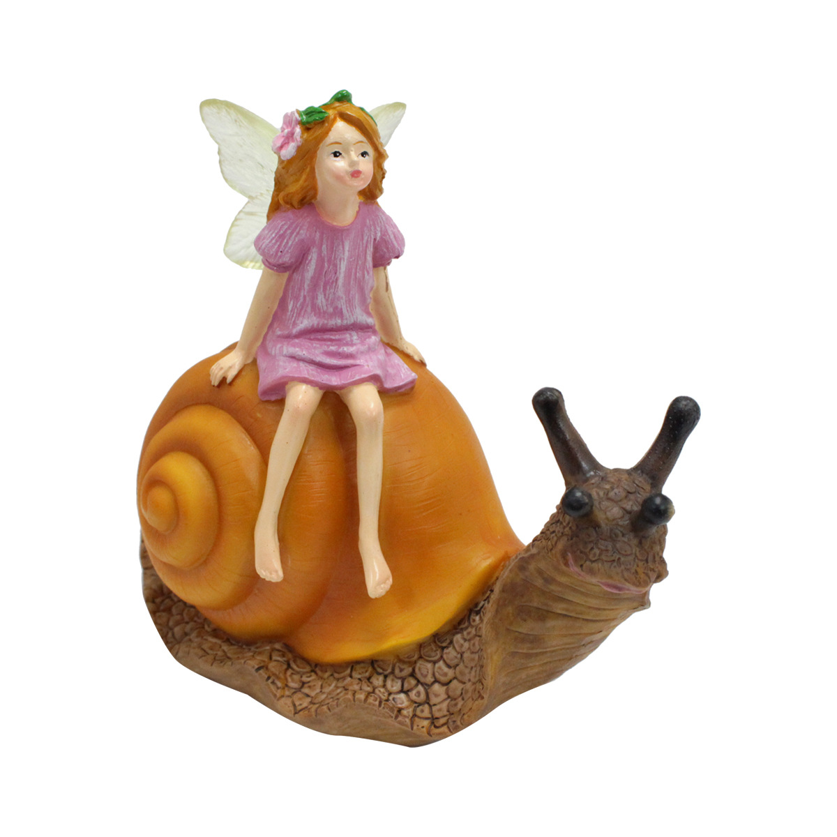 Artificial snail flower fairy decoration resin animal model sculpture garden courtyard decoration outdoor bonsai decoration