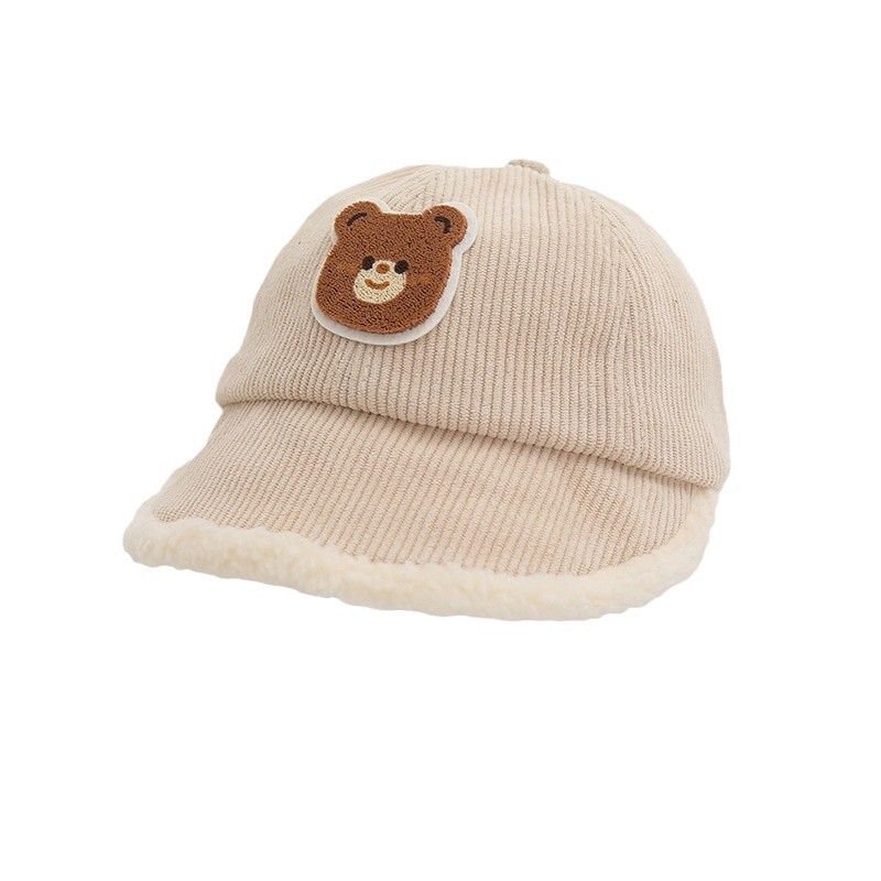 Sombreros para niños otoño y invierno para niños y niñas sombreros de pescadores coreanos con gorra de terciopelo caliente, gorra de cuenca de alta mar