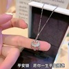 Brand protective amulet, small design necklace, small bell, pendant, diamond encrusted, longevity lock, Birthday gift