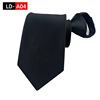 Tie with zipper, suit, decorations, 8cm