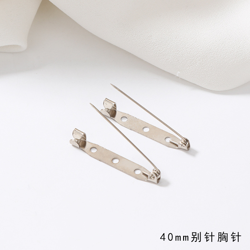 ピンの安全針の胸の花の底のボタンの針はロックの頭のネクタイのブローチの手作りのdiyの毛の服のボタンの部品の材料を持ちます。