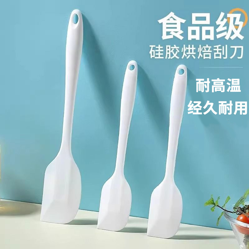 Baking Scraper Food Grade Silicone High Temperature Cream Shovel Integrated Cake Spatula Stir Plus Number Wholesale