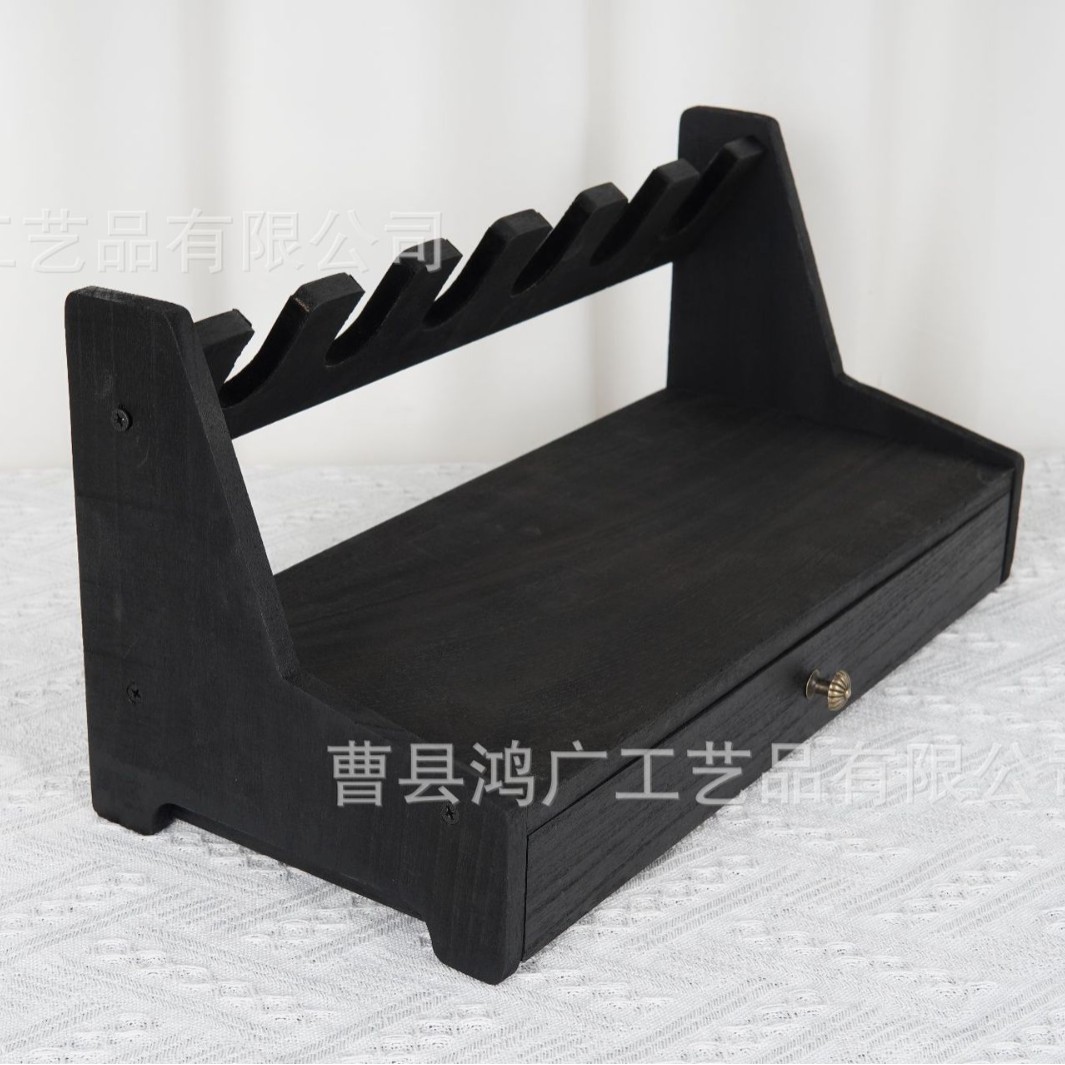 Spot Solid Wood Toy Storage Rack Drawer-Type Multi-Functional Toy Accessories Storage Rack Six-Slot Display Rack