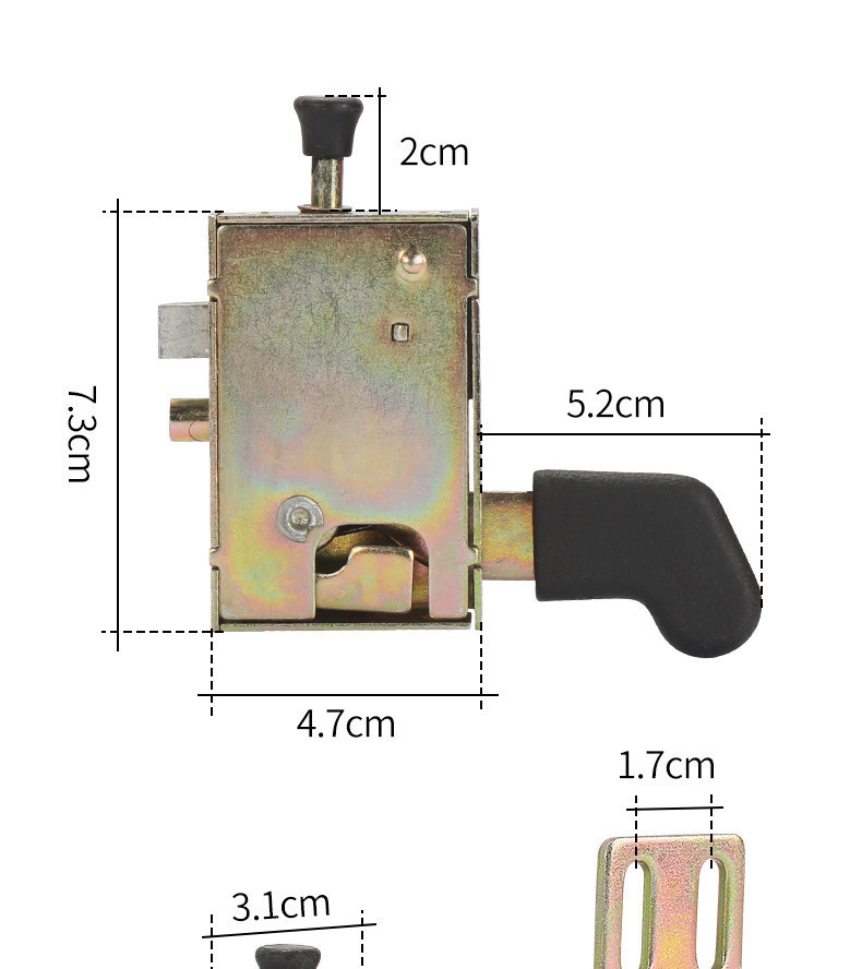 Electric Vehicle Tricycle Door Lock Suitable for Jinpeng Enclosed Vehicle Door Lock Block Inner Lock Core Engineering Vehicle Lock Latch Lock Body