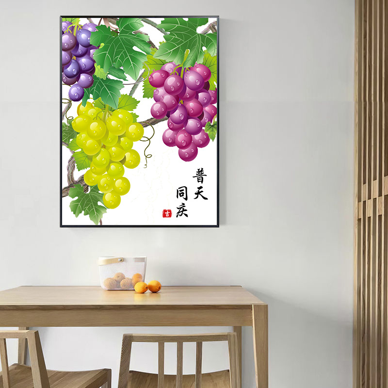 Productos genuinos Monalisa Royal punto de cruz Putian Tongqing Nuevo hilo bordado pequeña fruta pintura casera hecha a mano image 3