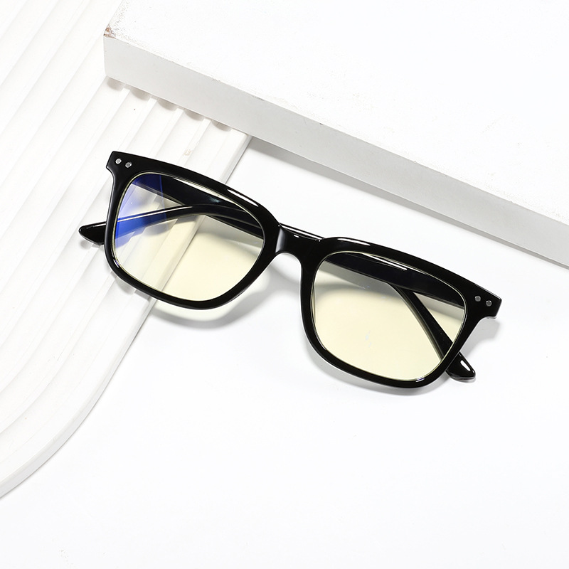 Small-frame Anti-Blue Light Unisex Reading Plain-Lens Glasses – Fashionable European & American Style, Amazon Bestseller, Versatile Bungee Eyewear for Men and Women