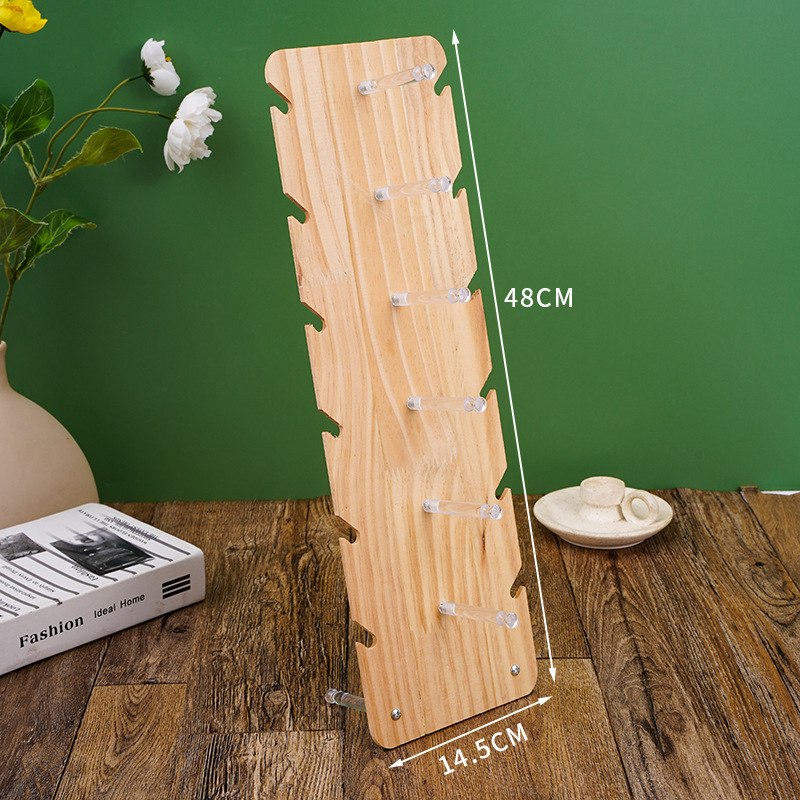 나무 안경 디스플레이 랙 6 쌍