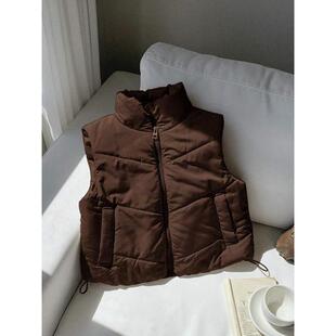 C 86433 Stand Collar Vest Jacket ���I�R�� �W���羳���R�d