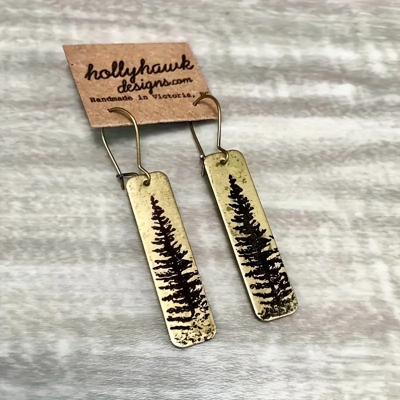 geometric square fashionable earrings