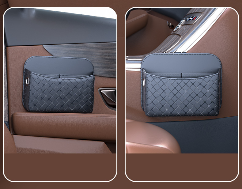 Car-Mounted Multifunctional Storage Box, Adhesive-Type Door Armrest Storage Bag, Mobile Phone and Miscellaneous Items Box, Car Interior Accessories