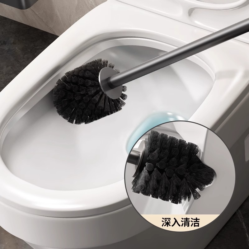 Cepillo de inodoro rack de almacenamiento sin perforaciones hogar no muerto ángulo cepillo de inodoro baño aseo artefacto de limpieza