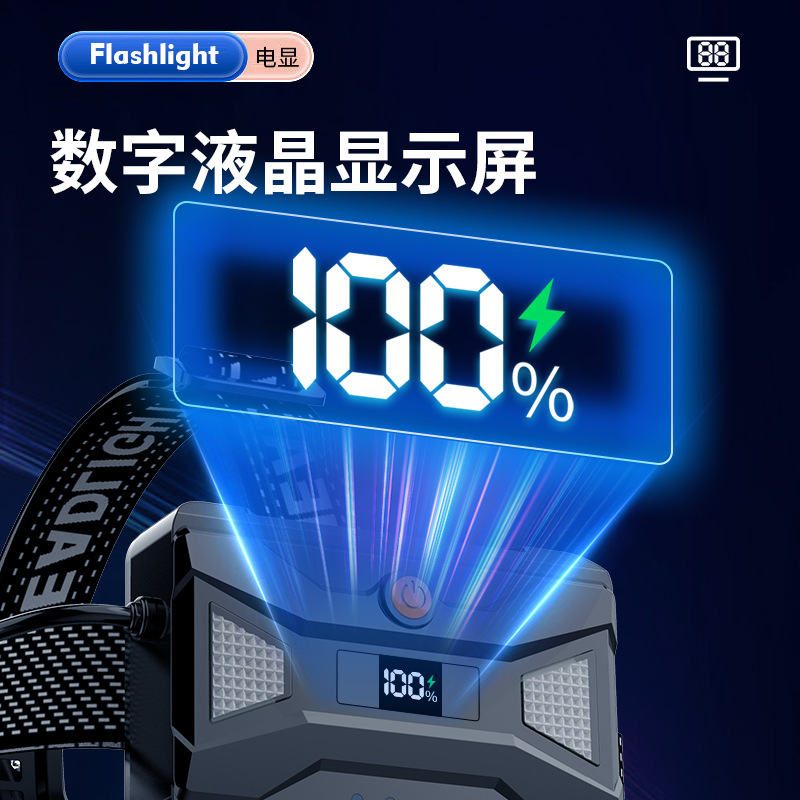 Tiktok caliente digital faro eléctrico blanco láser de aleación de aluminio Faro de inducción de larga resistencia de una sola pieza de entrega